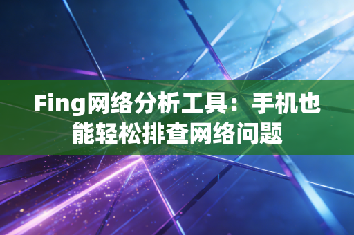 Fing网络分析工具：手机也能轻松排查网络问题