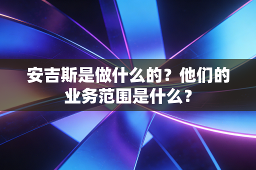 安吉斯是做什么的？他们的业务范围是什么？