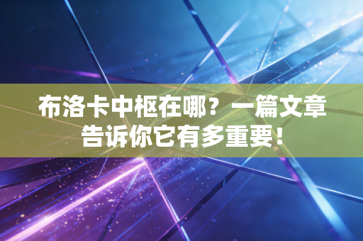 布洛卡中枢在哪?一篇文章告诉你它有多重要! 布洛卡中枢在哪?一篇文章告诉你它有多重要!