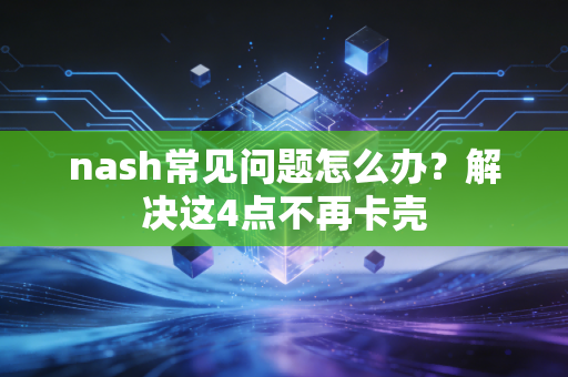 nash常见问题怎么办？解决这4点不再卡壳