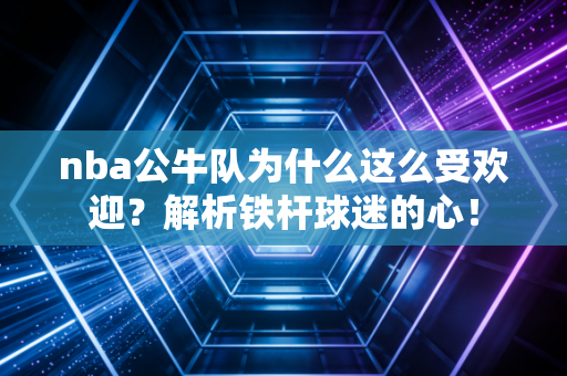 nba公牛队为什么这么受欢迎？解析铁杆球迷的心！