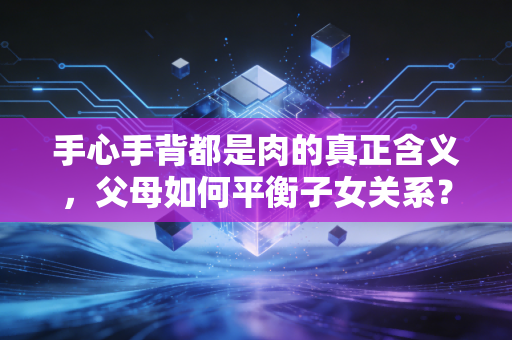 手心手背都是肉的真正含义，父母如何平衡子女关系？