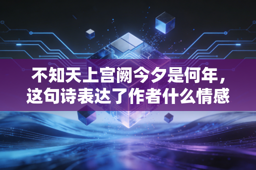 不知天上宫阙今夕是何年，这句诗表达了作者什么情感