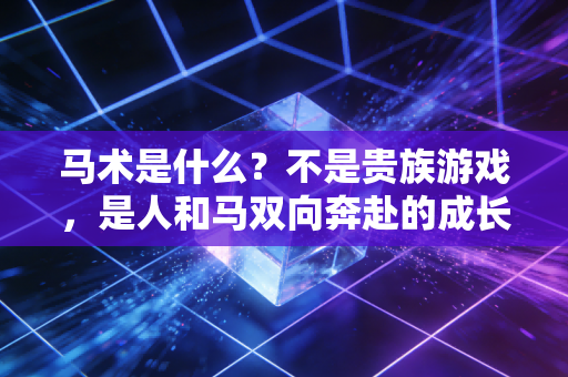 马术是什么?不是贵族游戏,是人和马双向奔赴的成长修行 马术是什么?不是贵族游戏,是人和马双向奔赴的成长修行