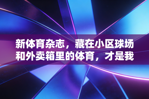 新体育杂志,藏在小区球场和外卖箱里的体育,才是我们这代人的全民健身答案 新体育杂志,藏在小区球场和外卖箱里的体育,才是我们这代人的全民健身答案