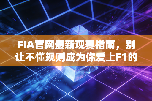 FIA官网最新观赛指南,别让不懂规则成为你爱上F1的最大阻碍 FIA官网最新观赛指南,别让不懂规则成为你爱上F1的最大阻碍