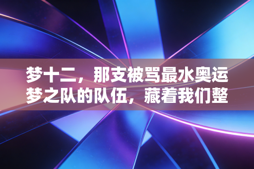 梦十二,那支被骂最水奥运梦之队的队伍,藏着我们整个95后的篮球青春 梦十二,那支被骂最水奥运梦之队的队伍,藏着我们整个95后的篮球青春