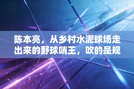 陈本亮，从乡村水泥球场走出来的野球哨王，吹的是规则，守的是普通人的篮球梦