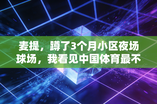麦提,蹲了3个月小区夜场球场,我看见中国体育最不该被忽略的底色 麦提,蹲了3个月小区夜场球场,我看见中国体育最不该被忽略的底色
