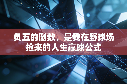 负五的倒数,是我在野球场捡来的人生赢球公式 负五的倒数,是我在野球场捡来的人生赢球公式