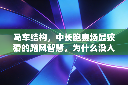马车结构,中长跑赛场最狡猾的蹭风智慧,为什么没人敢随便当那个拉车的冤大头? 马车结构,中长跑赛场最狡猾的蹭风智慧,为什么没人敢随便当那个拉车的冤大头?