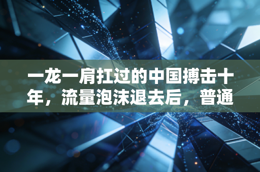 一龙一肩扛过的中国搏击十年，流量泡沫退去后，普通人的格斗梦才刚开场