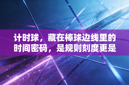 计时球,藏在棒球边线里的时间密码,是规则刻度更是体育精神的注脚 计时球,藏在棒球边线里的时间密码,是规则刻度更是体育精神的注脚