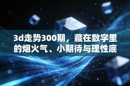 3d走势300期,藏在数字里的烟火气、小期待与理性底线 3d走势300期,藏在数字里的烟火气、小期待与理性底线