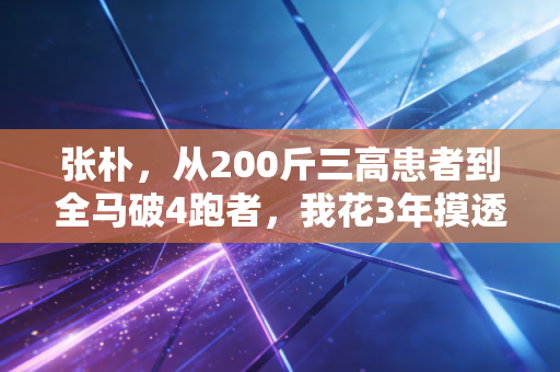 张朴,从200斤三高患者到全马破4跑者,我花3年摸透了体育最朴素的真相 张朴,从200斤三高患者到全马破4跑者,我花3年摸透了体育最朴素的真相