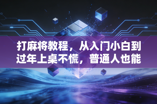 打麻将教程,从入门小白到过年上桌不慌,普通人也能学会的零门槛实用赢牌技巧 打麻将教程,从入门小白到过年上桌不慌,普通人也能学会的零门槛实用赢牌技巧