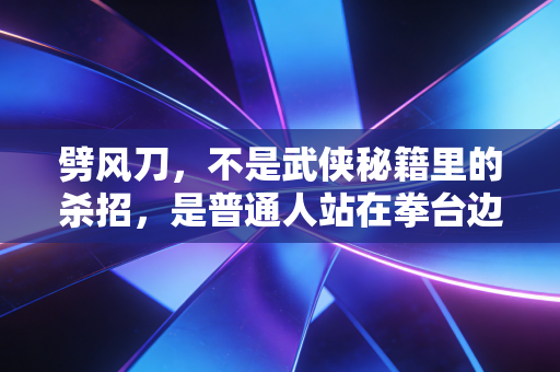 劈风刀,不是武侠秘籍里的杀招,是普通人站在拳台边攥了十年的底气 劈风刀,不是武侠秘籍里的杀招,是普通人站在拳台边攥了十年的底气