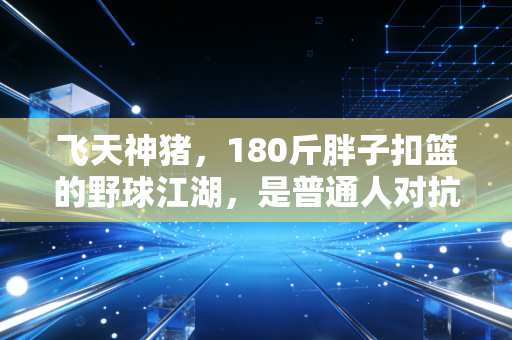 飞天神猪,180斤胖子扣篮的野球江湖,是普通人对抗平庸的最大浪漫 飞天神猪,180斤胖子扣篮的野球江湖,是普通人对抗平庸的最大浪漫