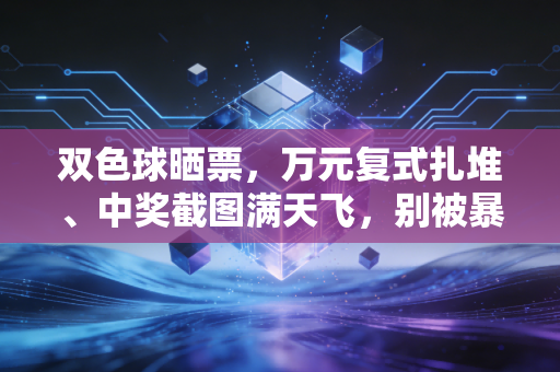 双色球晒票，万元复式扎堆、中奖截图满天飞，别被暴富幻觉掏空了你的钱包
