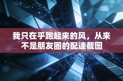 我只在乎跑起来的风,从来不是朋友圈的配速截图 我只在乎跑起来的风,从来不是朋友圈的配速截图