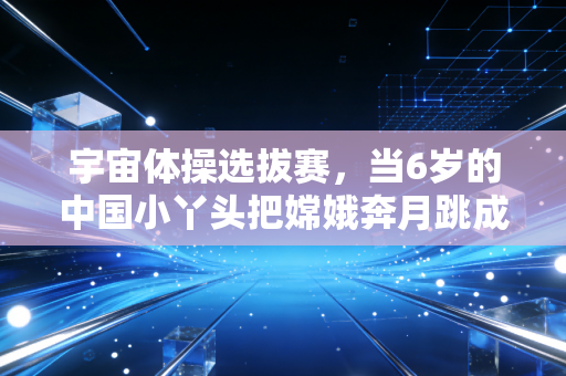 宇宙体操选拔赛，当6岁的中国小丫头把嫦娥奔月跳成了全宇宙的白月光