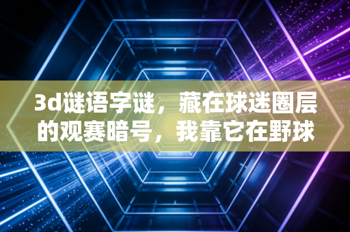 3d谜语字谜，藏在球迷圈层的观赛暗号，我靠它在野球场蹭了半年免费场
