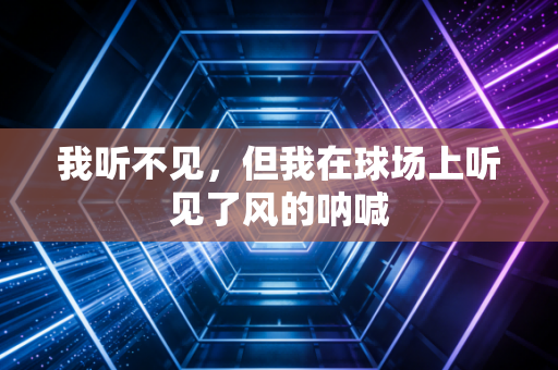 我听不见,但我在球场上听见了风的呐喊 我听不见,但我在球场上听见了风的呐喊