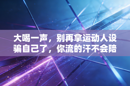 大喝一声，别再拿运动人设骗自己了，你流的汗不会陪你演戏