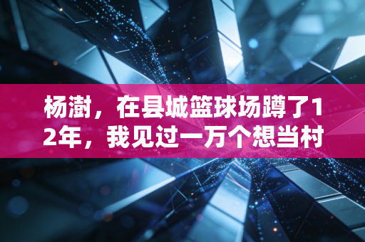 杨澍，在县城篮球场蹲了12年，我见过一万个想当村BA MVP的少年