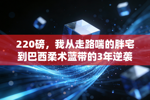 220磅，我从走路喘的胖宅到巴西柔术蓝带的3年逆袭路