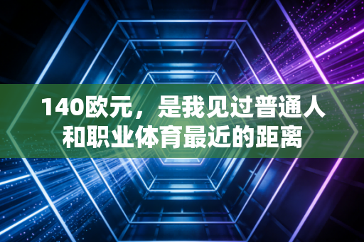 140欧元，是我见过普通人和职业体育最近的距离
