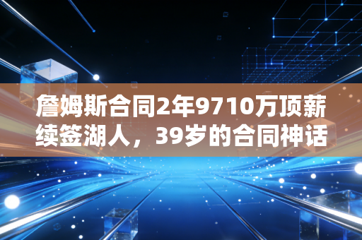 詹姆斯合同2年9710万顶薪续签湖人,39岁的合同神话,从来不是靠情怀堆出来的 詹姆斯合同2年9710万顶薪续签湖人,39岁的合同神话,从来不是靠情怀堆出来的