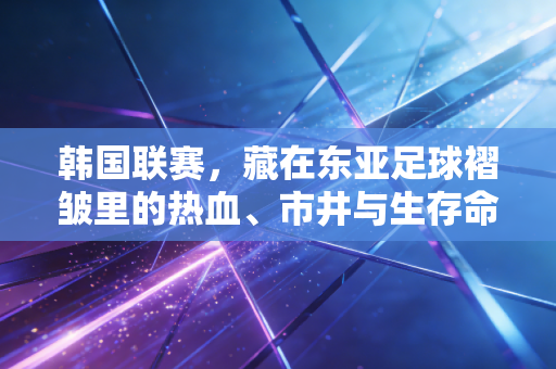 韩国联赛,藏在东亚足球褶皱里的热血、市井与生存命题 韩国联赛,藏在东亚足球褶皱里的热血、市井与生存命题
