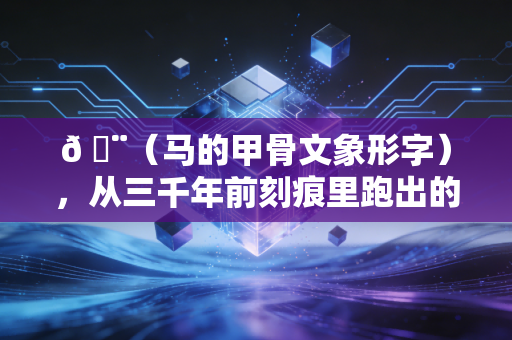 𠁨（马的甲骨文象形字），从三千年前刻痕里跑出的当代马背体育故事