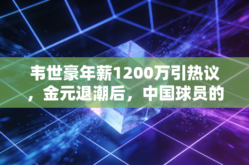 韦世豪年薪1200万引热议，金元退潮后，中国球员的收入该配得上什么？