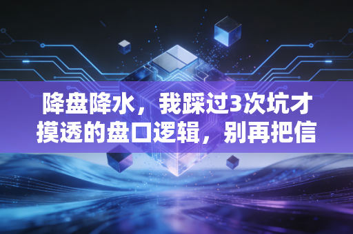 降盘降水，我踩过3次坑才摸透的盘口逻辑，别再把信号当捡漏机会
