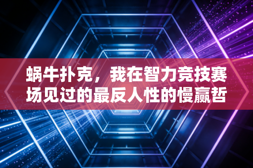蜗牛扑克,我在智力竞技赛场见过的最反人性的慢赢哲学 蜗牛扑克,我在智力竞技赛场见过的最反人性的慢赢哲学