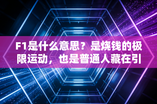 F1是什么意思？是烧钱的极限运动，也是普通人藏在引擎轰鸣里的热血乌托邦
