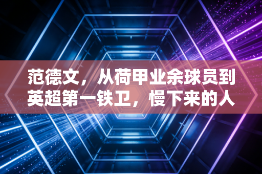 范德文，从荷甲业余球员到英超第一铁卫，慢下来的人生反而跑得更快