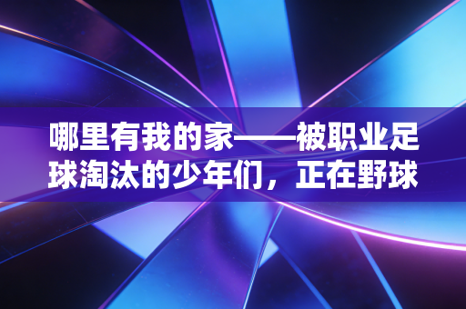 哪里有我的家——被职业足球淘汰的少年们,正在野球场找人生的落脚点 哪里有我的家——被职业足球淘汰的少年们,正在野球场找人生的落脚点