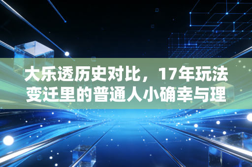 大乐透历史对比,17年玩法变迁里的普通人小确幸与理性购彩底色 大乐透历史对比,17年玩法变迁里的普通人小确幸与理性购彩底色