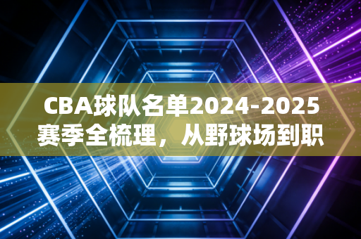 CBA球队名单2024-2025赛季全梳理,从野球场到职业联赛,那些名字背后的滚烫人生 CBA球队名单2024-2025赛季全梳理,从野球场到职业联赛,那些名字背后的滚烫人生