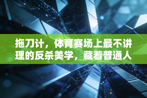 拖刀计，体育赛场上最不讲理的反杀美学，藏着普通人最该懂的成事逻辑