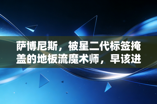 萨博尼斯，被星二代标签掩盖的地板流魔术师，早该进联盟第一中锋讨论池了