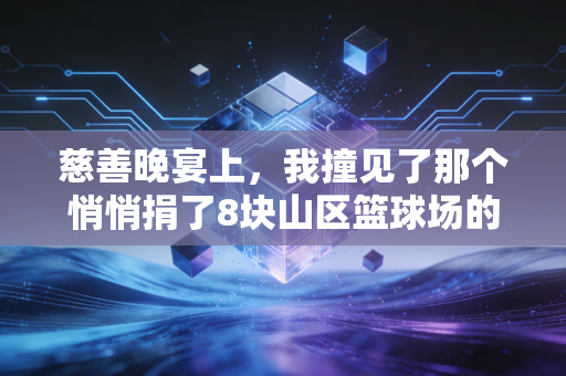 慈善晚宴上，我撞见了那个悄悄捐了8块山区篮球场的CBA边缘球员