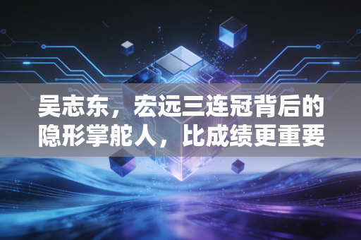 吴志东，宏远三连冠背后的隐形掌舵人，比成绩更重要的是守住广东篮球的根