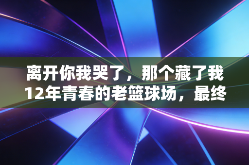 离开你我哭了，那个藏了我12年青春的老篮球场，最终还是倒在了挖掘机下