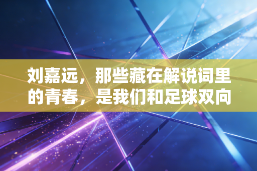刘嘉远，那些藏在解说词里的青春，是我们和足球双向奔赴的证据