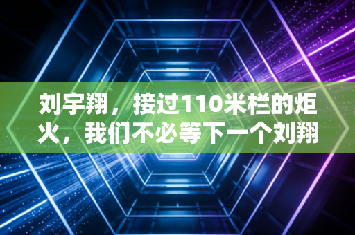 刘宇翔，接过110米栏的炬火，我们不必等下一个刘翔