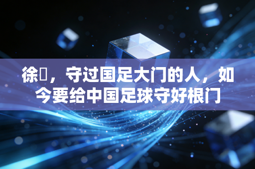 徐弢，守过国足大门的人，如今要给中国足球守好根门